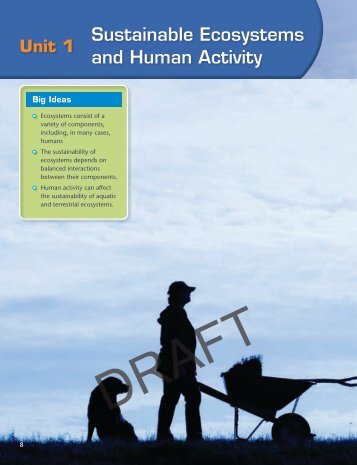 Sustainable Ecosystems and Human Activity