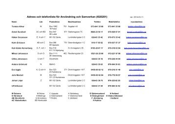 Telefon och adresslista med omrÃ¥desindelning (pdf)