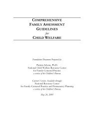 comprehensive family assessment guidelines child welfare