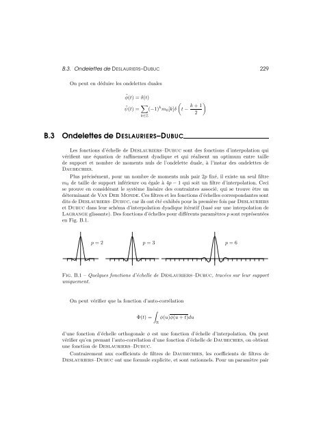 Ondelettes d'interpolation