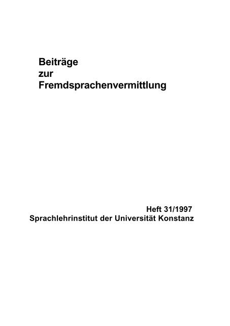 impressum - KOPS - Universität Konstanz