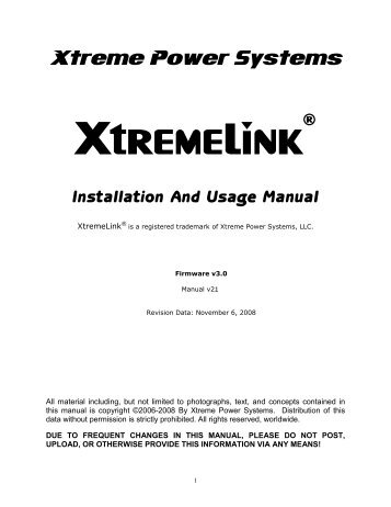 xtremelink-2.0 - Xtreme Power Systems