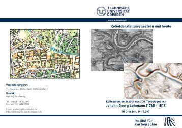 Reliefdarstellung gestern und heute Johann Georg Lehmann (1765 ...