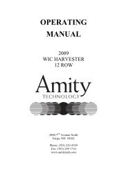 OPERATING MANUAL - Amity Technology