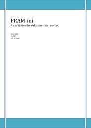 FRAM-ini - FRAME Fire Risk Assessment Method for Engineering