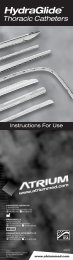 HydraGlide Catheters Instructions for Use - Atrium Medical ...