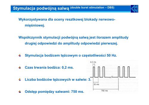 Monitorowanie przewodnictwa nerwowo- miÄÅniowego - Waldemar ...