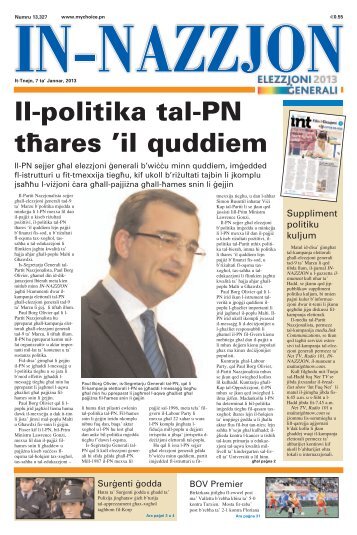 Il-politika tal-PN t[ares 'il quddiem - MaltaRightNow.com