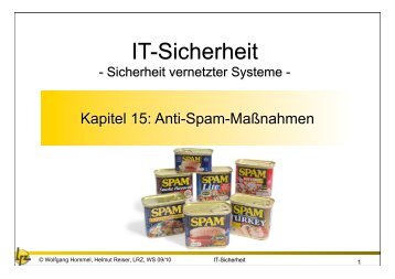 15. Anti-Spam Maßnahmen im Münchner Wissenschaftsnetz