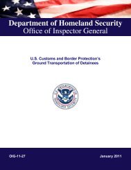 US Customs and Border Protection's Ground Transportation of ...