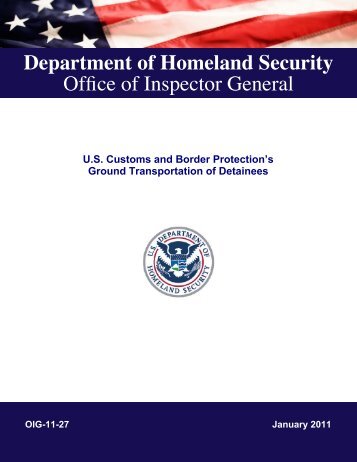 US Customs and Border Protection's Ground Transportation of ...
