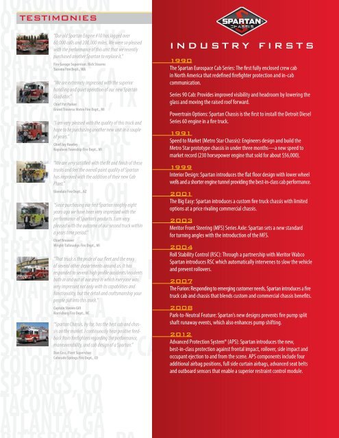 Download Spartan ERC Brochure (PDF) - Spartan Chassis