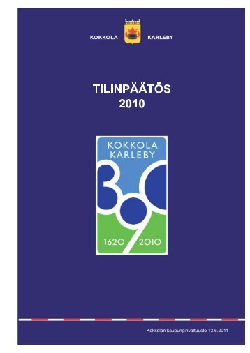 TilinpÃ¤Ã¤tÃ¶s 2010.pdf - Kokkola