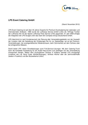 LPS Event Catering GmbH - Eurest Sports & Food GmbH