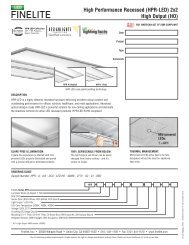 HPR-LED 2x2 HO Tech Sheet - Finelite