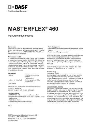 Masterflex 460.qxp - BASF Construction Chemicals