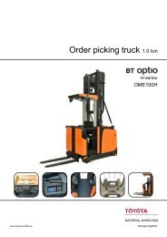 BT Optio OME 100H datasheet - Toyota Material Handling Europe