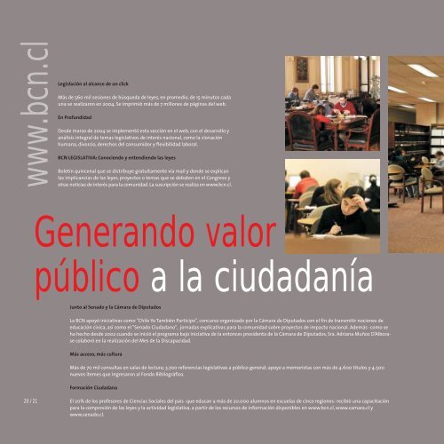 Memoria BCN 2004 - Biblioteca del Congreso Nacional de Chile