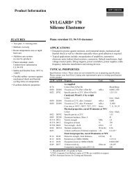 SYLGARDÂ® 170 Silicone Elastomer - Lindberg & Lund AS