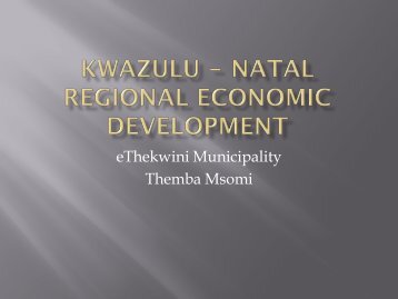 eThekwini Municipality Themba Msomi