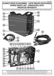 elenco pezzi di ricambio - liste pieces detachees spare ... - Telwin