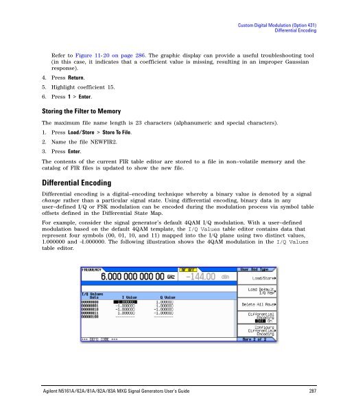 N5161A/62A/81A/82A/83A MXG Signal Generators User's Guide