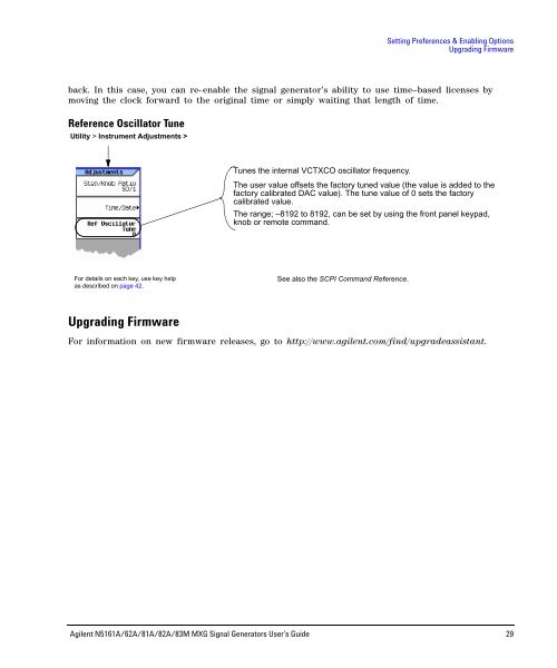 N5161A/62A/81A/82A/83A MXG Signal Generators User's Guide