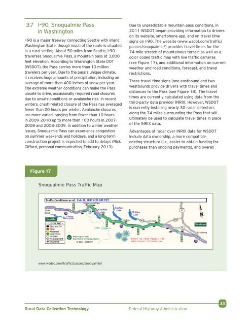 Rural Data Collection Technology - FHWA Operations - U.S. ...