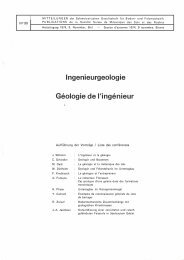 Ingenieurgeologie Geologie de l'ingenieur - SGBF