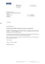 Comment letter on acquisition of interest (PDF 60 KB) - KPMG