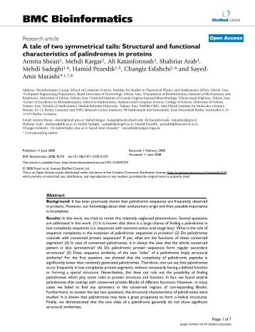 A tale of two symmetrical tails - Shahid Beheshti Faculties and PhD ...