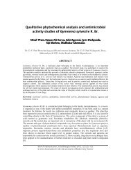 Qualitative phytochemical analysis and antimicrobial activity studies ...