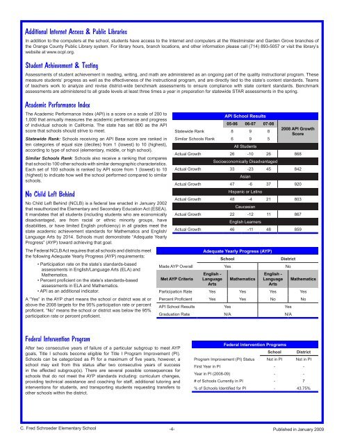 C. Fred Schroeder Elementary School - Axiomadvisors.net