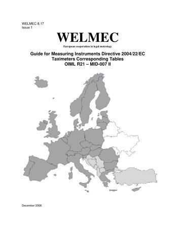 Guide for Measuring Instruments Directive 2004/22/EC ... - WELMEC