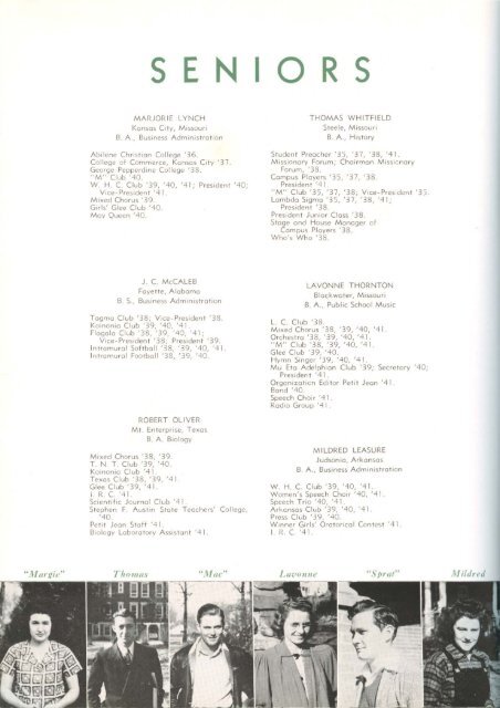 download entire yearbook - Harding University Digital Archives