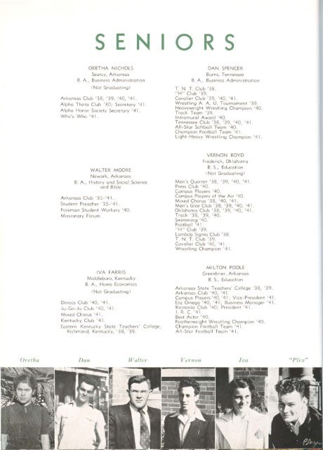 download entire yearbook - Harding University Digital Archives