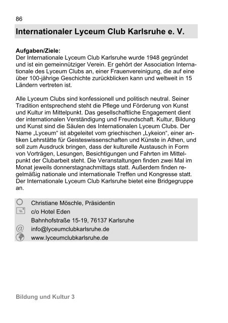 Frauenhandbuch - Karlsruhe