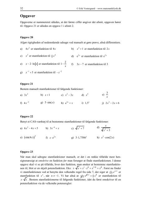 Integralregning - matematikfysik