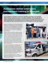 Australians deliver emergency management training in myanmar