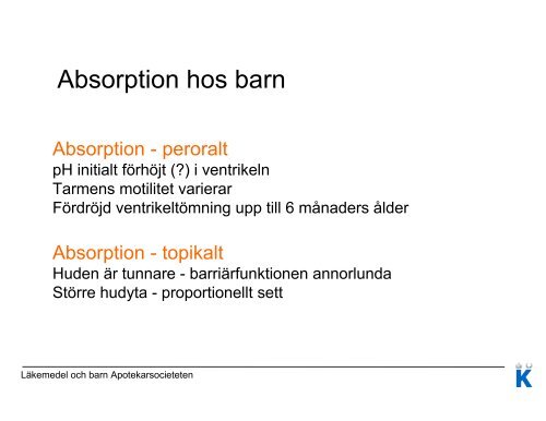 LÃ¤kemedel och barn - Apotekarsocieteten