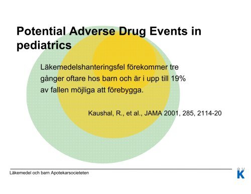 LÃ¤kemedel och barn - Apotekarsocieteten