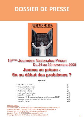 Jeunes en prison - FÃ©dÃ©ration Protestante de France