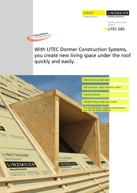 Litec Gbs Dormer Building System Linzmeier Bauelemente Gmbh