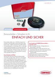 Flyer Riemenscheiben-Schraubenkits - Corteco