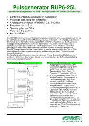 Pulsgenerator RUP6-25L - GBS Elektronik GmbH