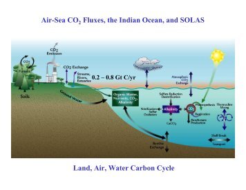 Land, Air, Water Carbon Cycle Air-Sea CO Fluxes, the Indian Ocean ...