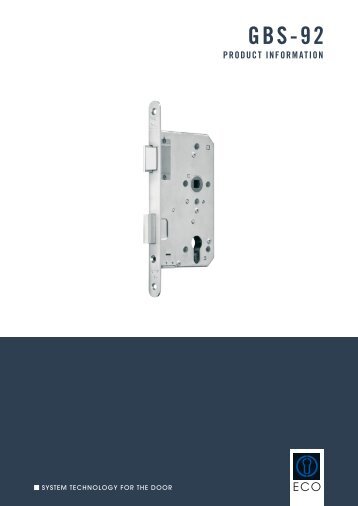 PANIC LOCKS FOR ESCAPE DOORS WITH ONE WING GBS 92