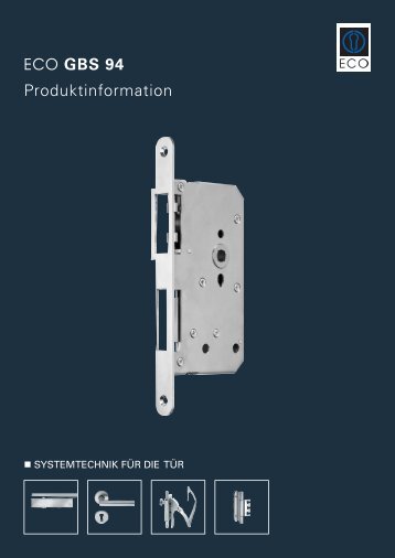 ECO GBS 94 Produktinformation - ECO-Schulte