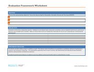 Evaluation Framework Worksheet