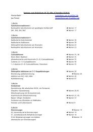 Seminar zum Praktikum OC fÃ¼r (Bio-)Chemiker SS2010 Florian Buhr ...